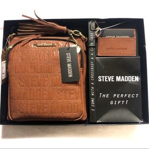 Steve Madden Cognac Crossbody w/ Purse Set